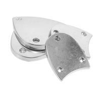 Placas de Talón Metálicas Antideslizantes para Zapatos de Baile Talla 42 | Aluminio Plateado con Sonido Nítido, Compatibilidad, Incluye Tornillos, Uso en Pista de Baile