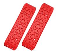 Placas de tracción de salvamento - Juego de 2 alfombrillas de recuperación de neumáticos con ayuda de tracción | Rampa de rescate y ayuda de extensión para coche, camión y vehículos en nieve y barro