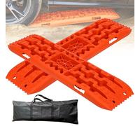 Placas de traccion Todoterreno para desatascar Coche con Base para Gato trinquete, para Arena, Barro, Nieve, 2 Piezas