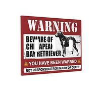Placas decorativas para interruptores y cubiertas de tomacorrientes Beware Of Chesapeake Bay Retriever, cubierta decorativa para interruptor de luz, 3 tomas de pared