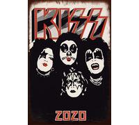 Placas Decorativas Vintage de Rock, Bandas Legendarias, 20x30 cm, para Decoración de Interiores (Kiss)