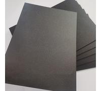 Placas finas de polipropileno, Láminas de plástico PP esmerilado negro, 200 x 100 mm, 0,3-2 mm, paquete de 20(Thick:0.4mm)