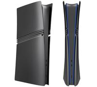 Placas frontales mate para PS5 Pro Edición Digital, recambio de carcasa lateral de plástico ABS, compatible con PlayStation 5 Pro, negro.
