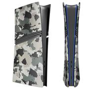 Placas frontales mate para PS5 Pro Edición Digital, recambio de carcasa lateral de plástico ABS, compatible con PlayStation 5 Pro, camuflaje.