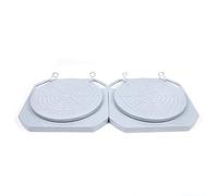 Placas giratorias para herramientas de alineación de ruedas, 2 piezas, rueda de 345 mm, kit de herramientas de mesa con placa giratoria para alineación de ruedas delanteras y camiones, bloques de tr