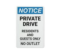 Placas Metálicas Aviso: No Dar La Vuelta En La Vía Privada. Solo para Residentes No Es Fácil De Deformar Chapas Metalicas Resistente Al Desgaste Y Duradero Letrero Metálico para 20X30Cm