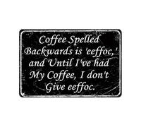 Placas Metálicas El Humor Escrito Al Revés Es Eeffoc Door Accessories Vendimia Cartel De Metal Retro Letrero Metálico para Restaurante WC Hotel 20X30Cm
