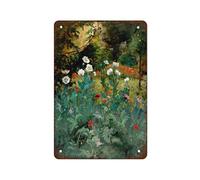 Placas Metálicas Flores Botánicas Vintages No Es Fácil De Deformar Letrero Metálico Divertido Letrero De Metal para Baño Garaje Hogar 20X30Cm