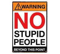 Placas Metálicas Gente Más Allá De Este Punto Vendimia Metal Estaño Signo No Se Oxida Fácilmente Letrero De Metal para Casa Campo Restaurante Club 20X30Cm