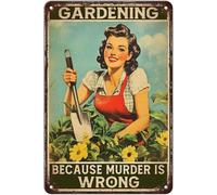 Placas Metálicas Jardinería Porque Asesinar Está Mal Exquisita Y Hermosa Chapas Metalicas No Es Fácil De Deformar Metal Estaño Signo para Cocina Hotel Baño 20X30Cm