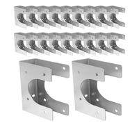 Placas para clavos de montante - 20 unidades de zapatos galvanizados para reparación de montantes, placa para clavos multifuncional - para instalaciones hidráulicas, estructuras, cables eléctricos