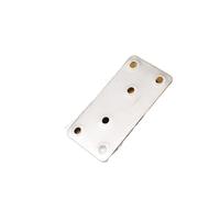 Placas Planas De ReparacióN 10 Piezas de Soporte Recto de Acero Inoxidable, Placa de reparación Plana de Metal con Tornillo, Placa Plana de Madera, código de ángulo, Sujetador de Muebles(50x100mm)