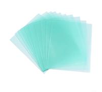 Placas protectoras transparentes para cascos de soldadura, 10 unidades para garantizar la seguridad (110 x 90 mm)