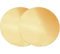 Placas redondas de latón 2 uds. De espesor 6mm diámetro 15mm a 300mm, disco adecuado for manualidades, modelos y reparaciones(160mm)