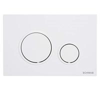 Placca Di Comando Per Cassetta Schwab Modello Vela Bianca