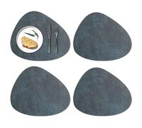 Place Mats for Dining Tables - Heat Resistant Leather Table Mats for Indoor and Outdoor Use, Elegant Dinner Plate for Farmhouse, Restaurant, Hotel, and Wedding Decor 16.54in