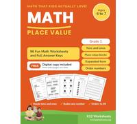 Place Value: Grade 1 Math Workbook: 96 practice worksheets with full answer keys