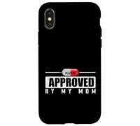 Placebo Aprobado por mi mamá Cita Divertida Carcasa para iPhone X/XS