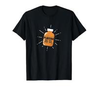Placebo Hope 20mg Belief Botella Camiseta gráfica económica, Hombre, Negro, M