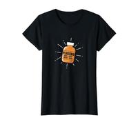 Placebo Hope 20mg Belief Botella Camiseta gráfica económica, Mujer, Negro, XL