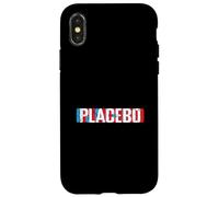 Placebo Retro Fuentes Diseño Visual Carcasa para iPhone X/XS