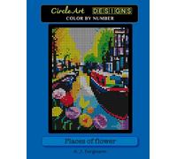 Places of Flower Color by Number Book - Premium paper