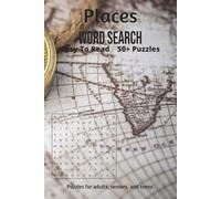 Places Word Search Puzzle Book: Word Searches with Easy to Read Print about Places, Travel, Landmarks and more | 6x9 inches, 110 pages | 50+ Puzzles...Gift for Vacations, Holidays and Leisure Time!