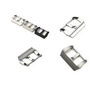 PLACKE 18 mm 20 mm 22 mm 24 mm 26 mm Hebilla de reloj de acero inoxidable 316L apta for Panerai Apta for PAM 441 Cierre de pulsera Tornillo de metal Hebilla mate/polaca(PolishSilver NO logo,20mm)