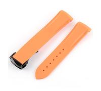 PLACKE 20 mm 21 mm 22 mm Fin de goma de silicona de silicona end for Pagani Watch Fit for Huawei Adecuado Gt2 Magic Watch 2 Fit for Honor Fit for Samsung Galaxy Watch S3 S4 (Color : Orange 2, Size :