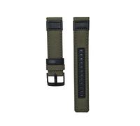 PLACKE 20 mm de 22 mm de 24 mm Correa de cuero de nylon for equipo Samsung S2 S3 Classic Frontier Rapid Store Strap Band Smart Watch Strap (Color : Grn, Size : 20mm)