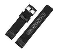 PLACKE 20 mm de 22 mm de 24 mm Correa de cuero de nylon for equipo Samsung S2 S3 Classic Frontier Rapid Store Strap Band Smart Watch Strap (Color : Schwarz, Size : 22mm)