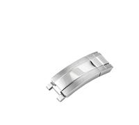PLACKE Ajuste for correas de reloj Rolex Accesorios Hebilla plegable de ajuste Ajuste for DAYTONA Ajuste for SUBMARINER Ajuste for Water Ghost Cierre de acero inoxidable de 9x9 mm(A-Silver-9x9mm)