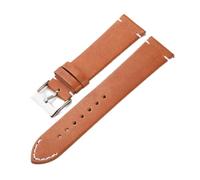 PLACKE Banda de muñeca a prueba de agua de cuero 16mm 18 mm 20 mm 22mm 24mm reloj accesorio retro correa de cuero reloj de relojes (Color : 2, Size : 16mm)