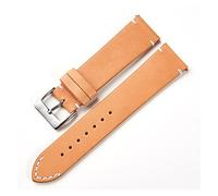 PLACKE Banda de muñeca a prueba de agua de cuero 16mm 18 mm 20 mm 22mm 24mm reloj accesorio retro correa de cuero reloj de relojes (Color : 3, Size : 16mm)