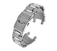 PLACKE Banda de reloj de acero inoxidable for Casio MTG-B1000 SERVICIO REEMPLAZO DE REEMPLACIÓN DEL CINTURA DEL BANGINO CORTE DE NEGOCIOS DE NEGOCIOS (Color : Silver)