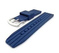 PLACKE Banda de reloj genérica 20 mm 22 mm 24 mm Liberación rápida Reloj Bandas de correa for la correa de la banda de relojes impermeables Banda(Blue,24mm)