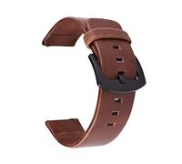 PLACKE Bandas de reloj de cuero 18 mm 20 mm 22 mm de liberación de 24 mm de liberación (Color : Brown, Size : 22mm)