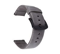 PLACKE Bandas de reloj de cuero 18 mm 20 mm 22 mm de liberación de 24 mm de liberación (Color : Gray, Size : 18mm)