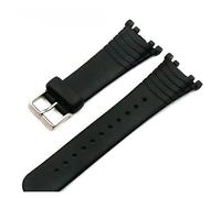 PLACKE Bandas de reloj de hebilla de plata se ajustan fit for suunto Banda de muñeca Hebilla negra Suda a prueba de silicona Reemplazo de la banda de pulsera (Color : Silver Buckle)