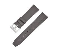 PLACKE Bandas de silicona de reloj Bandas de correa de vigilancia 18 mm 20 mm 22 mm Impenso de agua Correa for hombres Mujeres GTS 2 (Color : Gray, Size : 18mm)