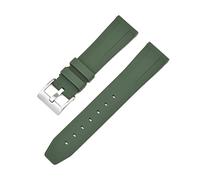 PLACKE Bandas de silicona de reloj Bandas de correa de vigilancia 18 mm 20 mm 22 mm Impenso de agua Correa for hombres Mujeres GTS 2 (Color : Army, Size : 22mm)