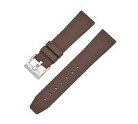 PLACKE Bandas de silicona de reloj Bandas de correa de vigilancia 18 mm 20 mm 22 mm Impenso de agua Correa for hombres Mujeres GTS 2 (Color : Brown, Size : 18mm)
