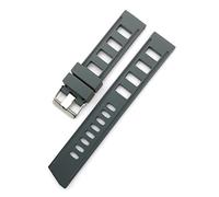 PLACKE Bandas Watch Silicone Rubber Bandas de correa de vigilancia de 20 mm Relojes de 22 mm Cinturón for Seiko (Color : Gray, Size : 20mm)