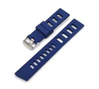 PLACKE Bandas Watch Silicone Rubber Bandas de correa de vigilancia de 20 mm Relojes de 22 mm Cinturón for Seiko (Color : Blue, Size : 22mm)