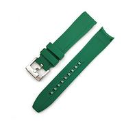 PLACKE Corcha de goma suave Universal Arc Arc GaviMe Sport Reemplazo de reemplazo Reloj de 18 mm 20 mm 22 mm Fit For Nature (Color : Grn, Size : 20mm)