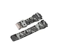 PLACKE Correa de reloj de goma adecuada for Casio Fit For G-Shock Reemplazo de Camuflaje Negro Sport Bandas de relojes impermeables Corturas de reloj de 16 mm de 16 mm (Color : Camouflage NO.4, Size