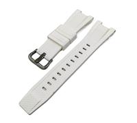 PLACKE Correas de goma adecuadas for Casio Fit for G-Shock GST-W300 GST-400G GST-B100 Accesorios for la banda de silicona de reemplazo impermeable deportivo (Color : Wei)
