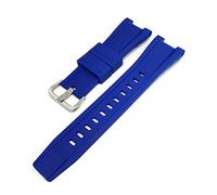 PLACKE Correas de goma adecuadas for Casio Fit for G-Shock GST-W300 GST-400G GST-B100 Accesorios for la banda de silicona de reemplazo impermeable deportivo (Color : Blue)