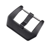 PLACKE Correas de reloj de acero inoxidable sólido, hebilla de Pin, correa de Metal plateada y negra for hombres y mujeres, cierre de cinturón de 20mm, 22mm y 24mm, accesorios for relojes(Schwarz,20mm