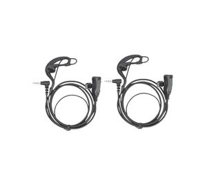 PLACKE EEY002 Auricular for Gancho for la Oreja de 3,5 mm, Auricular de una Sola Aguja for micrófono PTT, Apto for RETEVIS RT22P RT622P RB619 RB19 B63S B3S(2 pcs)